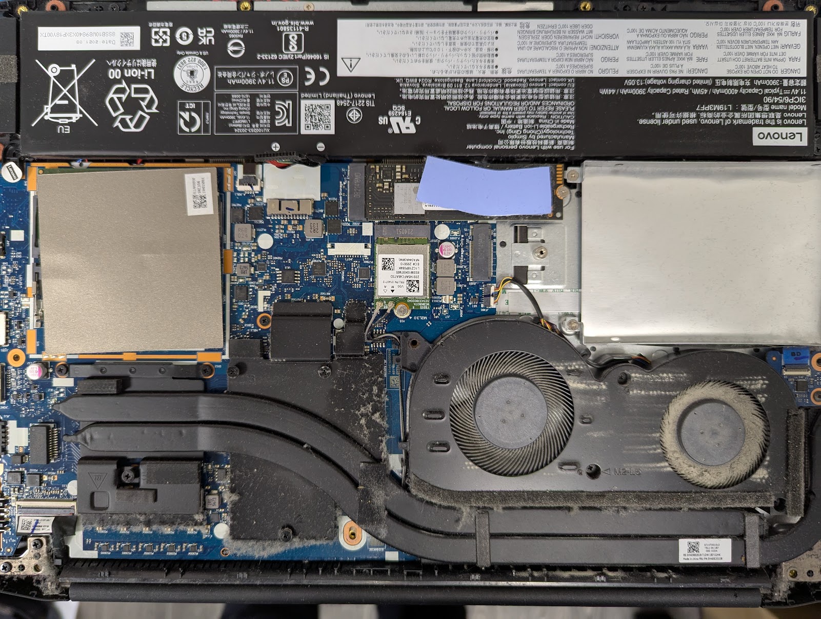 Laptop overheating repair before cleaning in Stockport