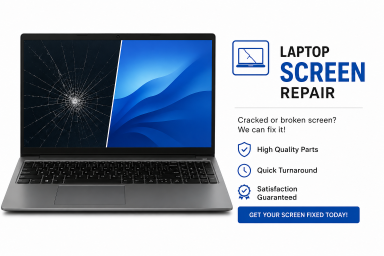 Laptop screen replacement repair for cracked or broken display